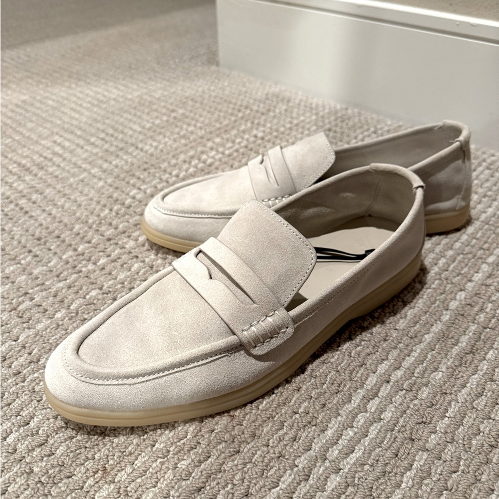 Suede loafers Zara, size 10